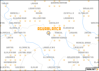 map of Agua Blanca