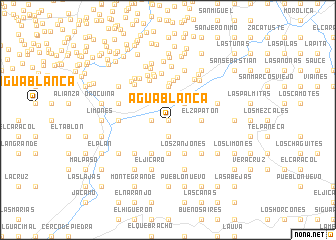 map of Agua Blanca