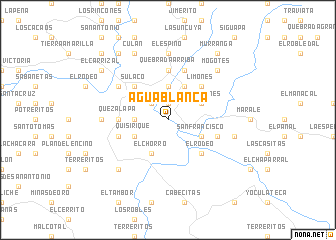 map of Agua Blanca