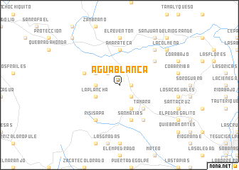map of Agua Blanca