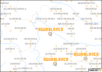 map of Agua Blanca