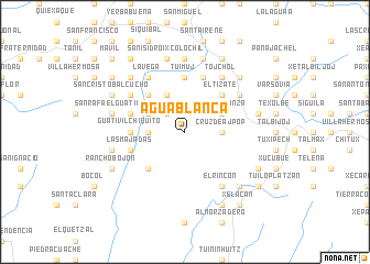 map of Agua Blanca