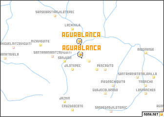 map of Agua Blanca