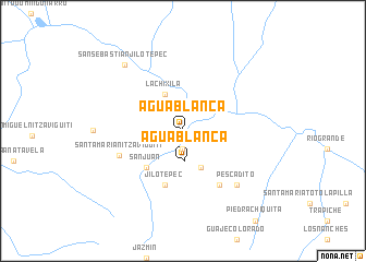 map of Agua Blanca