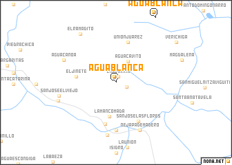 map of Agua Blanca