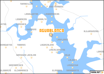 map of Agua Blanca