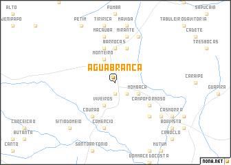 map of Água Branca