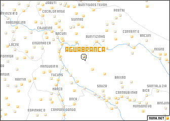 map of Água Branca