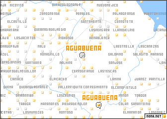 map of Agua Buena