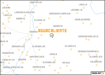 map of Agua Caliente