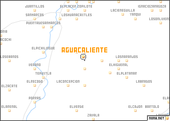 map of Agua Caliente