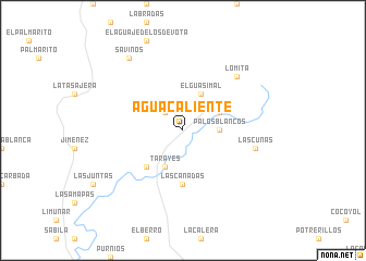 map of Agua Caliente