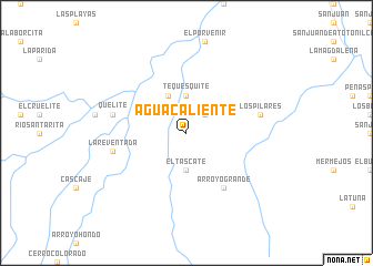 map of Agua Caliente