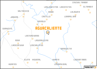 map of Agua Caliente