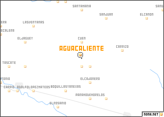 map of Agua Caliente