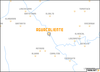 map of Agua Caliente