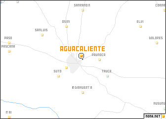 map of Agua Caliente