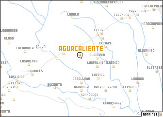 map of Agua Caliente