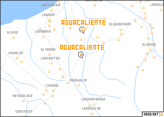 map of Agua Caliente