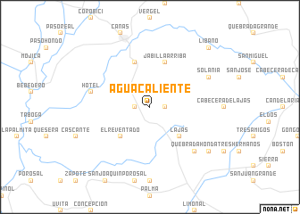 map of Agua Caliente