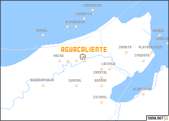 map of Agua Caliente