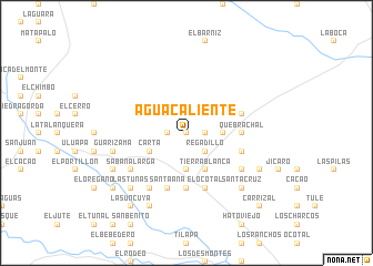 map of Agua Caliente