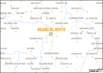 map of Agua Caliente