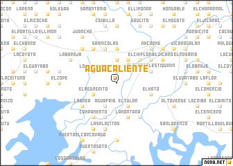 map of Agua Caliente