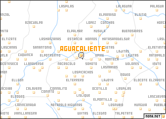 map of Agua Caliente