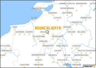 map of Agua Caliente