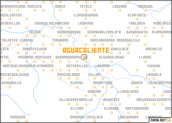 map of Agua Caliente