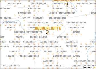 map of Agua Caliente