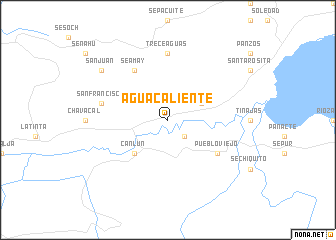 map of Agua Caliente