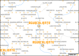 map of Agua Caliente