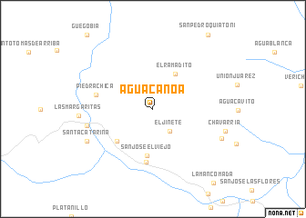 map of Agua Canoa