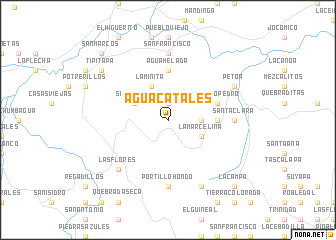 map of Aguacatales