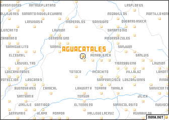 map of Aguacatales