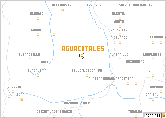 map of Aguacatales