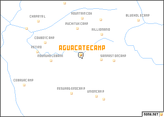 map of Aguacate Camp