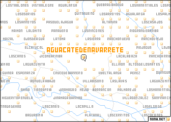 map of Aguacate de Navarrete