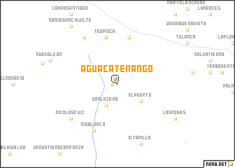 map of Aguacatenango