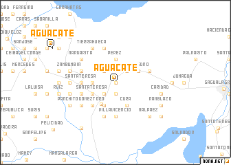 map of Aguacate