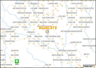 map of Aguacate