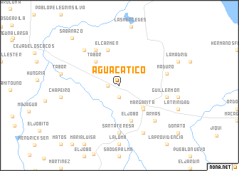 map of Aguacatico