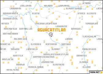 map of Aguacatitlán