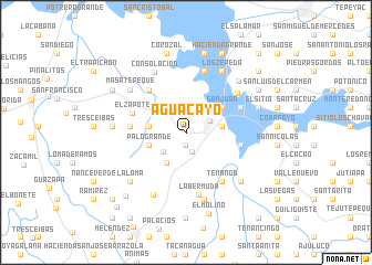 map of Aguacayo