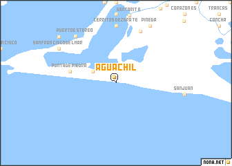 map of Aguachil