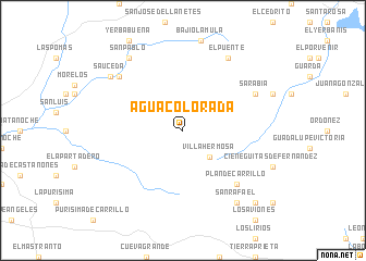 map of Agua Colorada