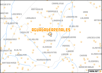 map of Aguada de Arenales