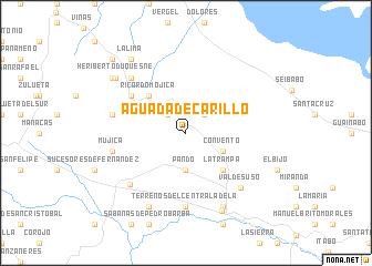 map of Aguada de Carillo